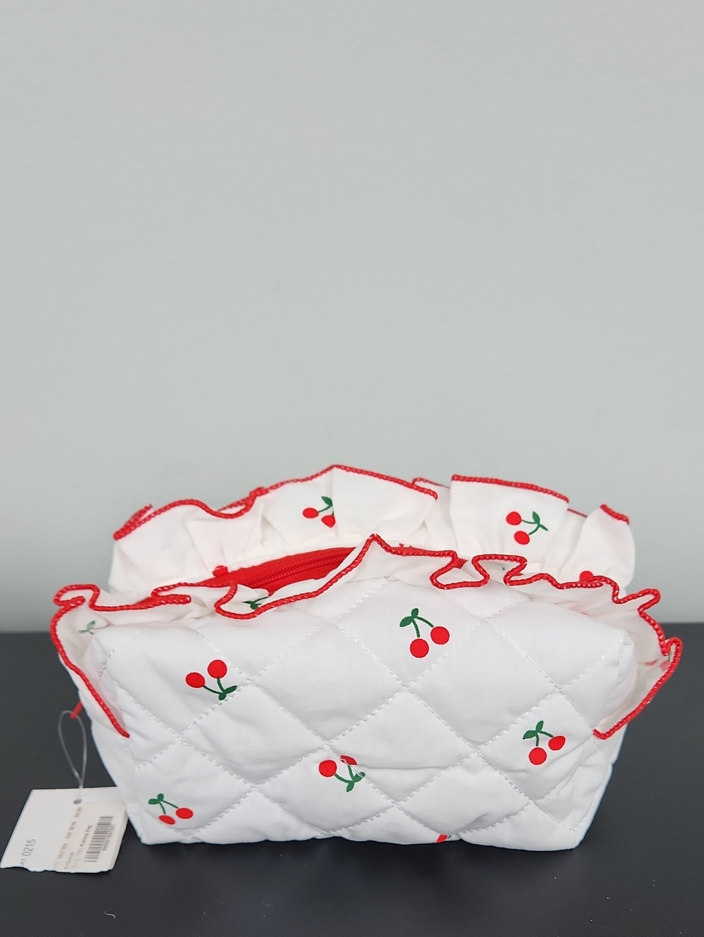 Set Of 2 Quilted Cosmetic Bags 7"w x 4"h
